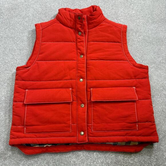 Toad & Co NWT Forester Pass Vest Canoe Red Plaid Interior Womens XL Winter Gorp - Picture 9 of 14